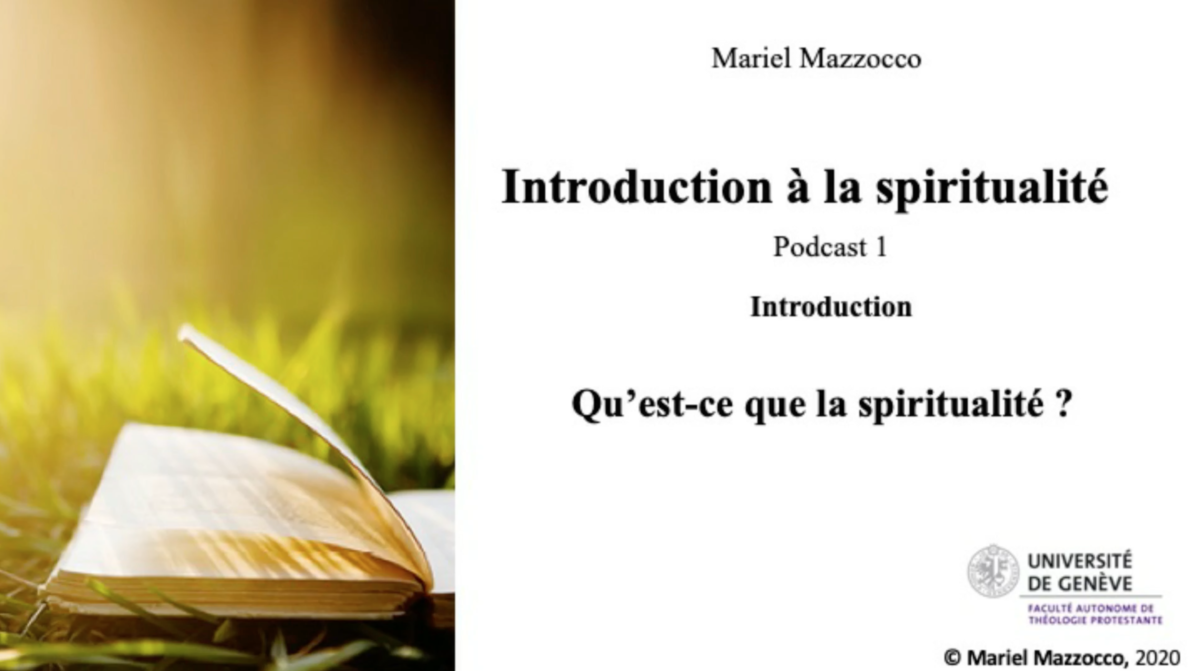 Une introduction à la spiritualité ?