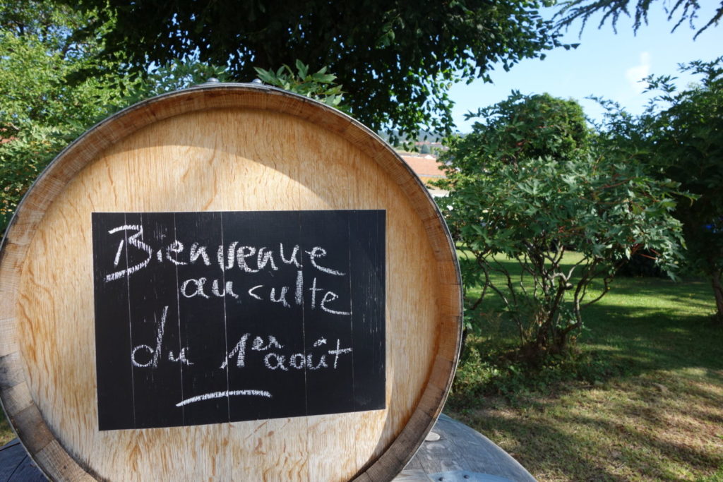 Culte patriotique au château d'Auvernier