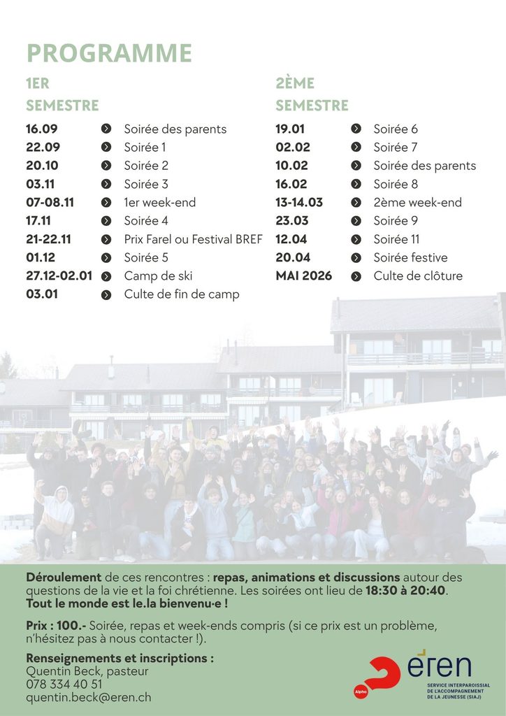 Catéchisme 2026-2027 - flyer verso