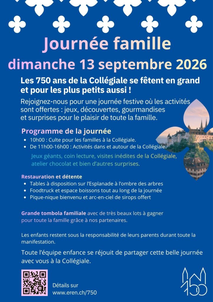 Flyer Journée des familles du 13 septembre 2026.