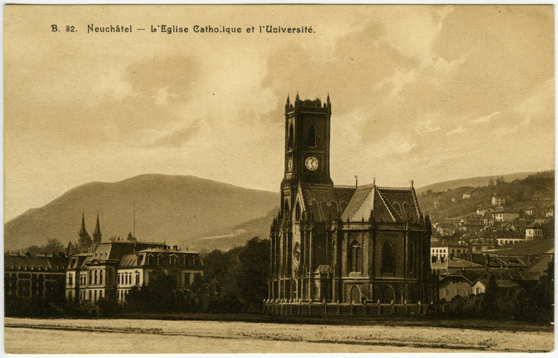 L’Eglise Rouge, carte postale, vers 1906, (MAHN). 
