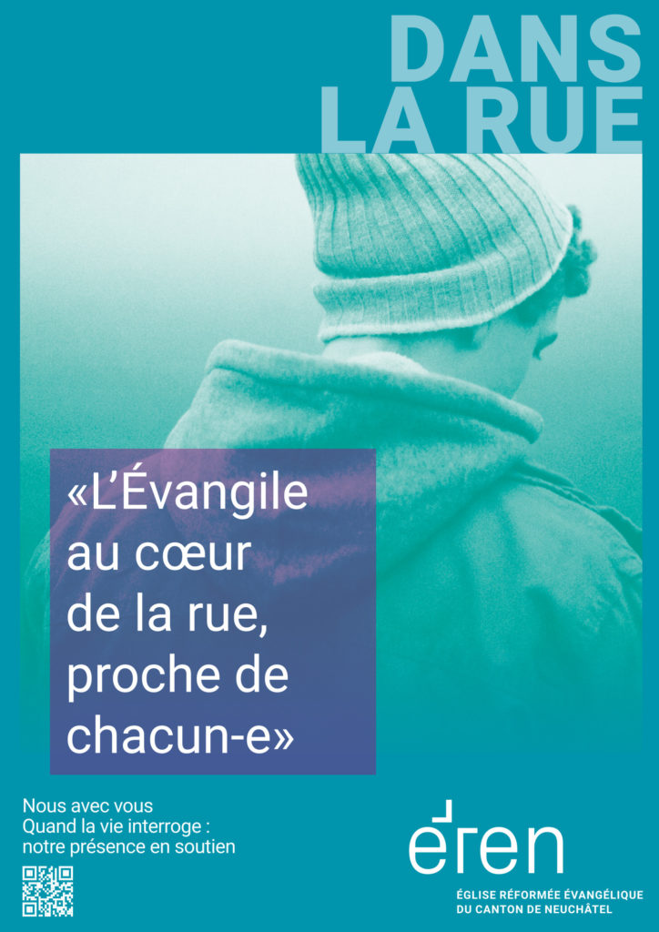 Aumônerie dans la rue - affiche du culte cantonal 2025