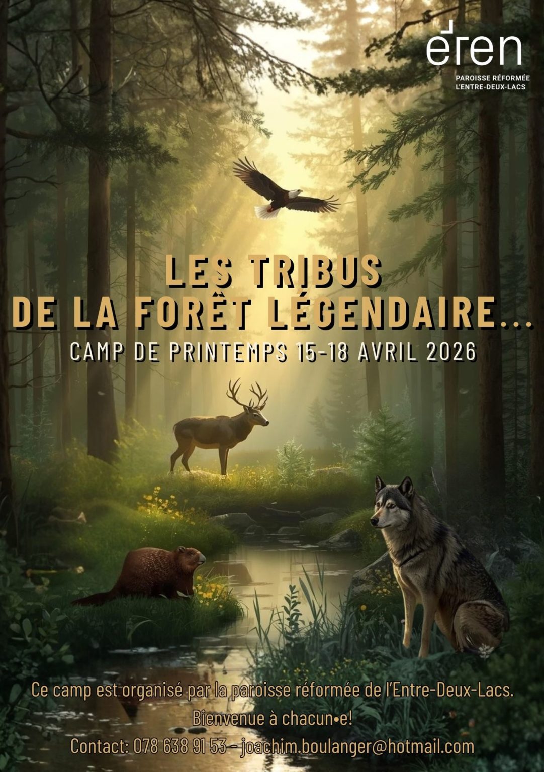 Flyer du camp de printemps du 15-18 avril 2026