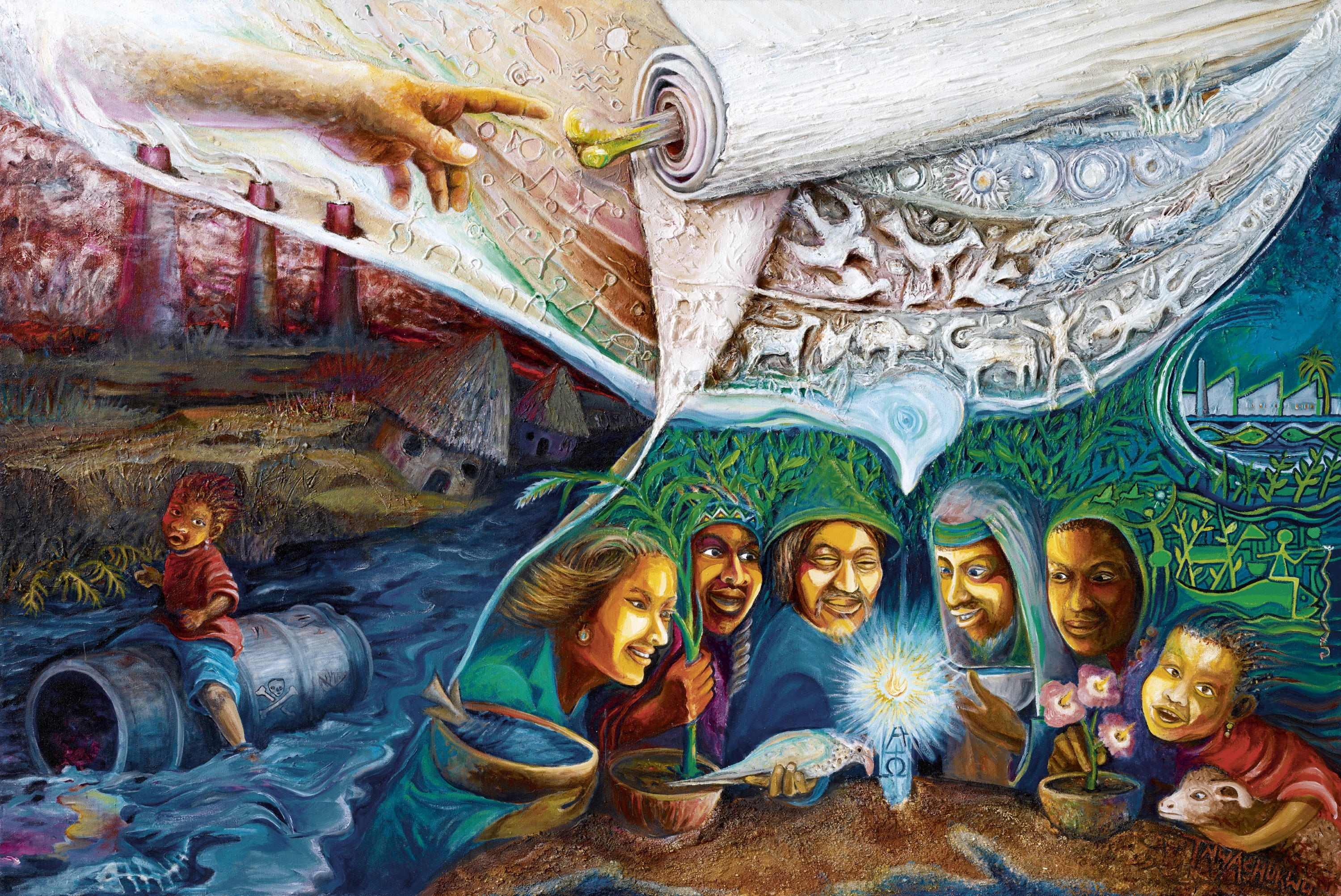 Tenture de Carême 2015 - Tony Nwachukwu, Nigéria www.voir-et-agir.ch