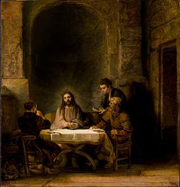 Pélerins d'Emmaüs - Rembrandt